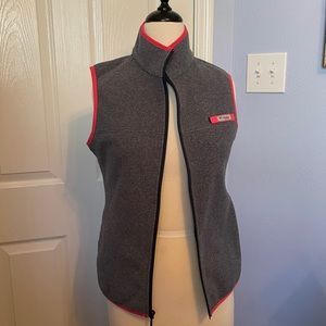 Columbia vest - grey & pink - size small